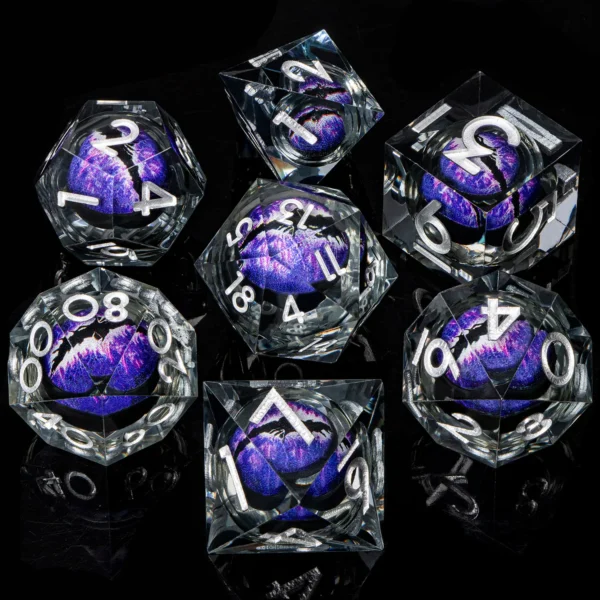 D and D Liquid Flow Core Dragon Eye Resin Dice Set - Image 16