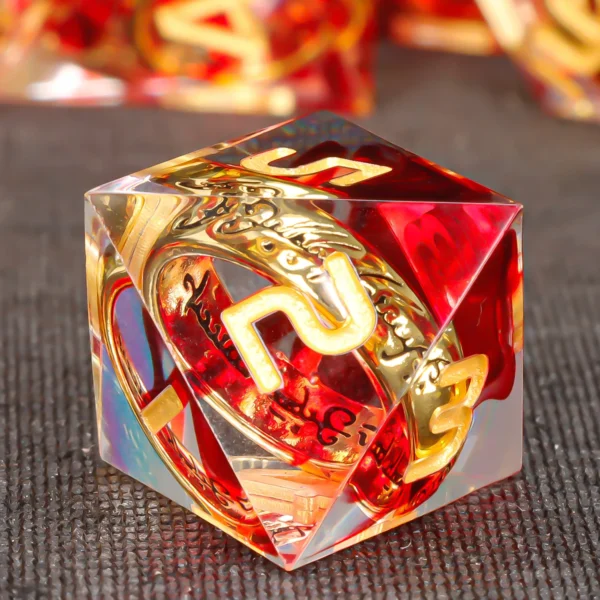 Lord of the Rings Inspired One Ring Resin Dice Set - Image 5