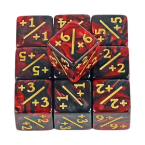 Magic the Gathering +1/+1 and -1/-1 Counter Dice