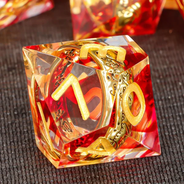 Lord of the Rings Inspired One Ring Resin Dice Set - Image 4