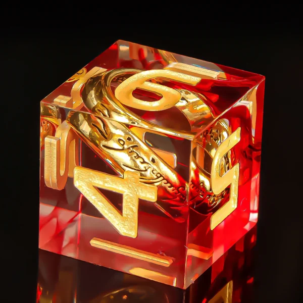 Lord of the Rings Inspired One Ring Resin Dice Set - Image 2