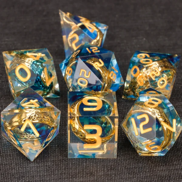 Lord of the Rings Inspired One Ring Resin Dice Set - Image 7